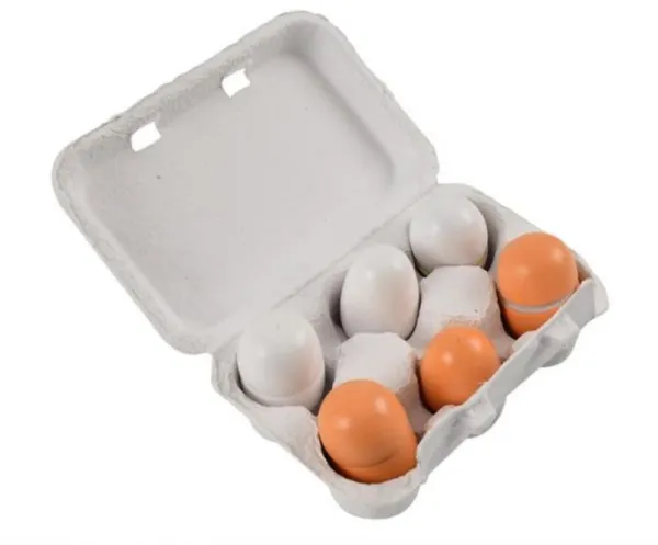 Egg tre 6 stk. i brett