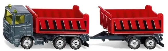 SIKU lastebil med dumper og tipptrailer